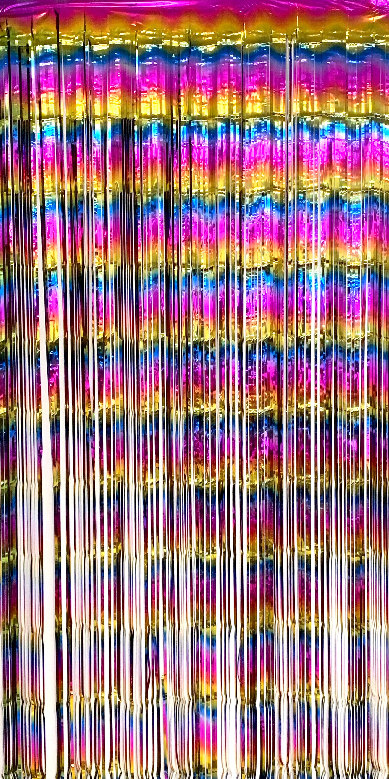 Allgala Back Drop 4PK 2Mx1M 6.5FT x 3.2FT Metallic Tinsel Party Photo Backdrop Curtains Door Fringe