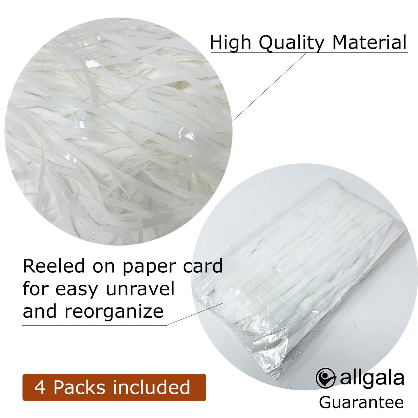 Allgala Back Drop 4PK 2Mx1M 6.5FT x 3.2FT Metallic Tinsel Party Photo Backdrop Curtains Door Fringe