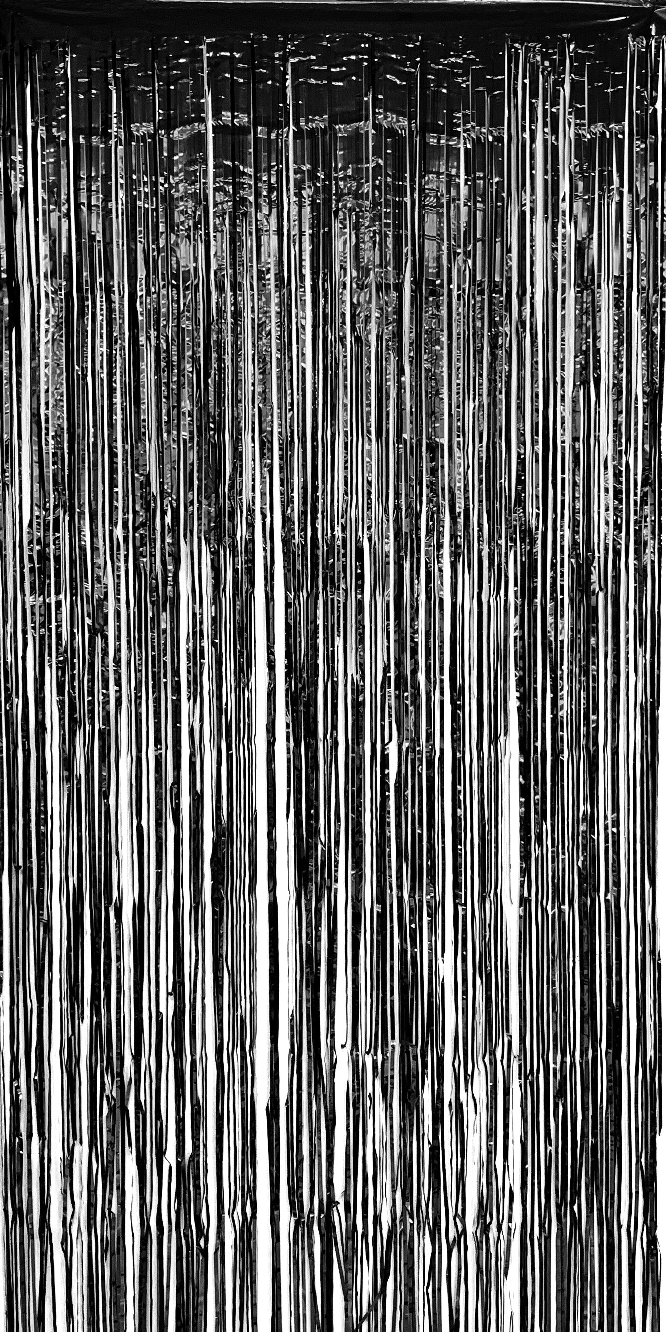 Allgala Back Drop 4PK (3x1 M) 9.7FT x 3.2FT Metalic Tinsel Party Photo Backdrop Curtains Door Fringe