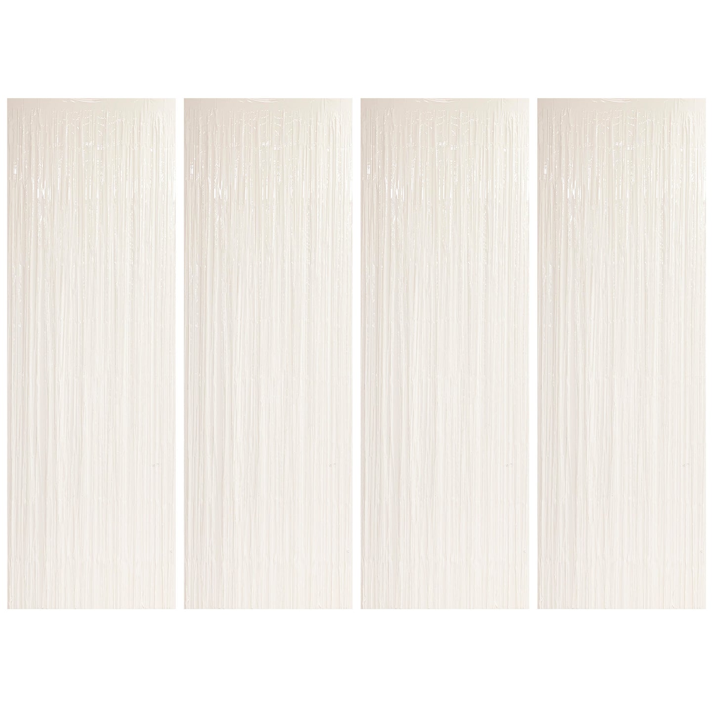 Allgala Back Drop 4PK (3x1 M) 9.7FT x 3.2FT Metalic Tinsel Party Photo Backdrop Curtains Door Fringe