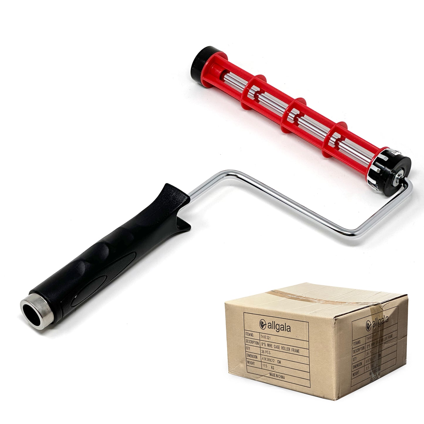 Allgala Paint Roller Frame 9 Inch Easy Quick Release Non-Slip Smooth Heavy Duty - TH10325