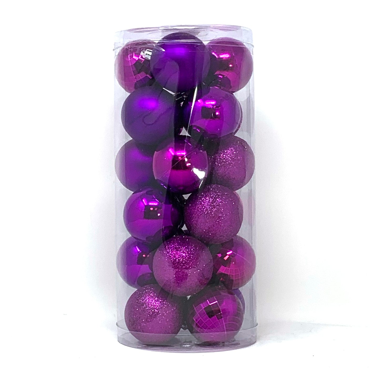 Allgala Christmas Ornament Balls - 24 PK 2.33 Inch (6CM) for Xmas Tree-4 Style
