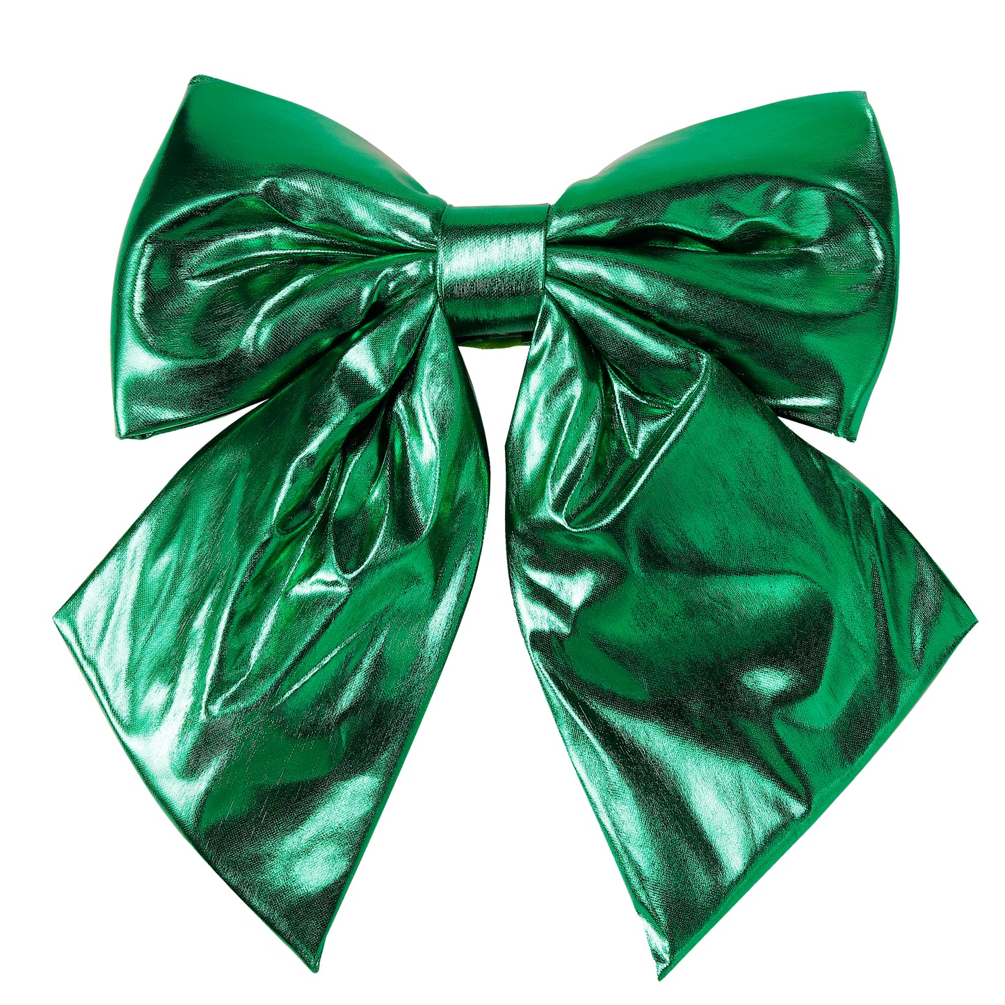 Allgala Christmas Decorative Metallic Foil Fabric Bows