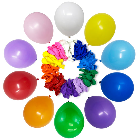 Allgala Balloons 12" 100 Count Helium Grade Premium Latex Balloons