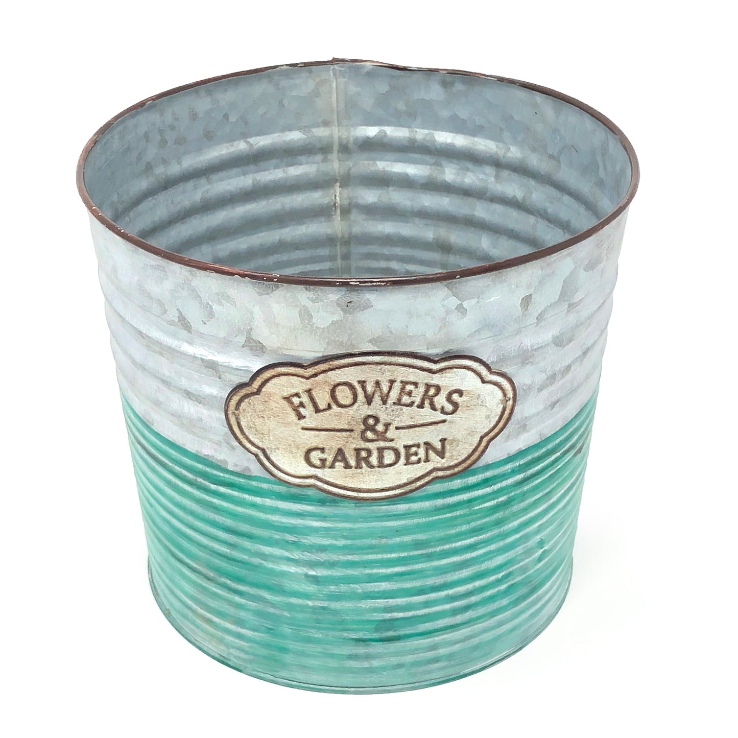 Galvanized Planter Pot Indoor and Outdoor Decoration
