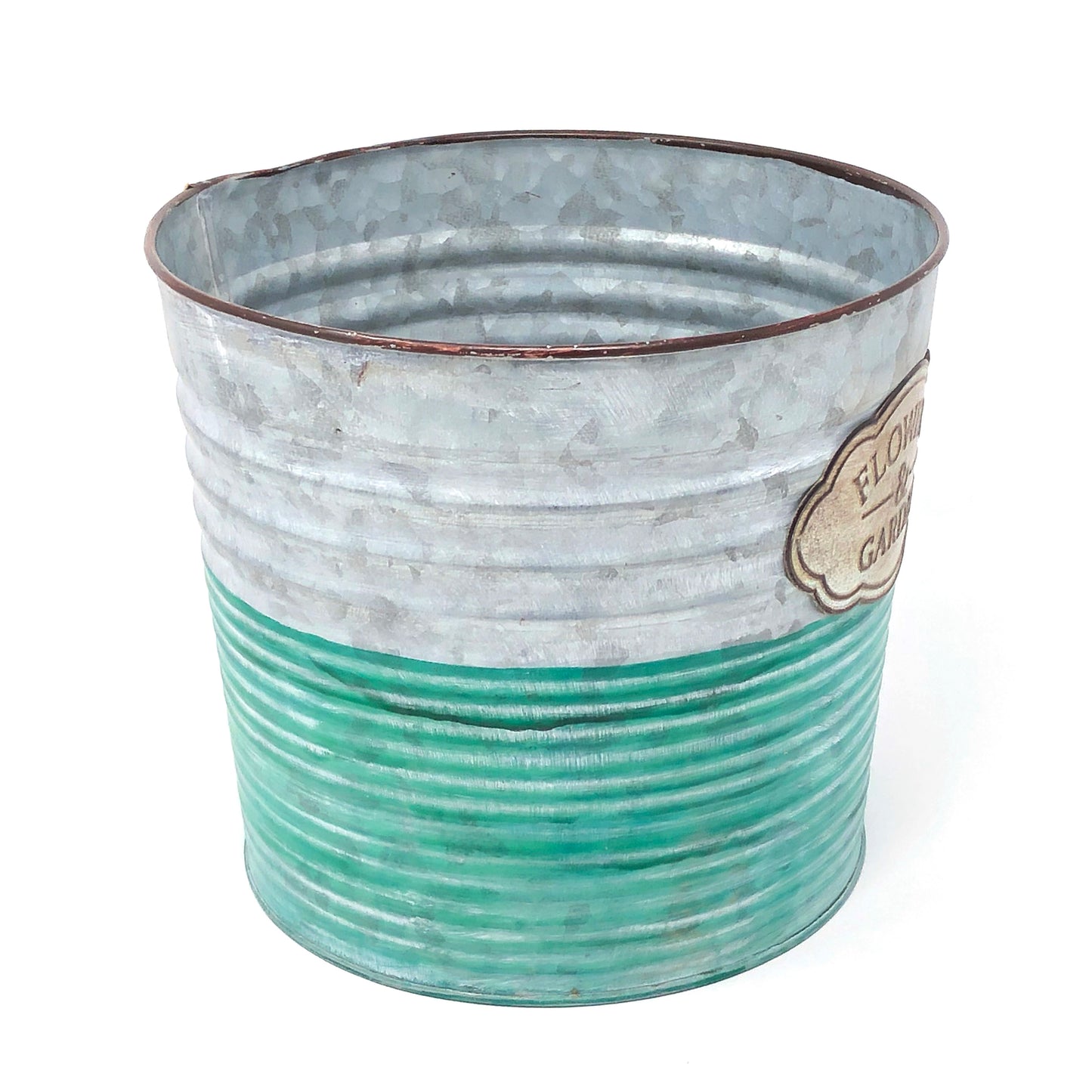 Galvanized Planter Pot Indoor and Outdoor Decoration
