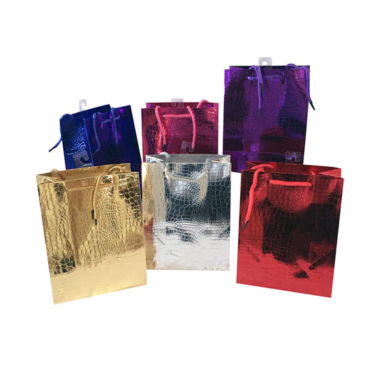 Allgala 12-pc Everyday Gift bags Croc Skin Embossed