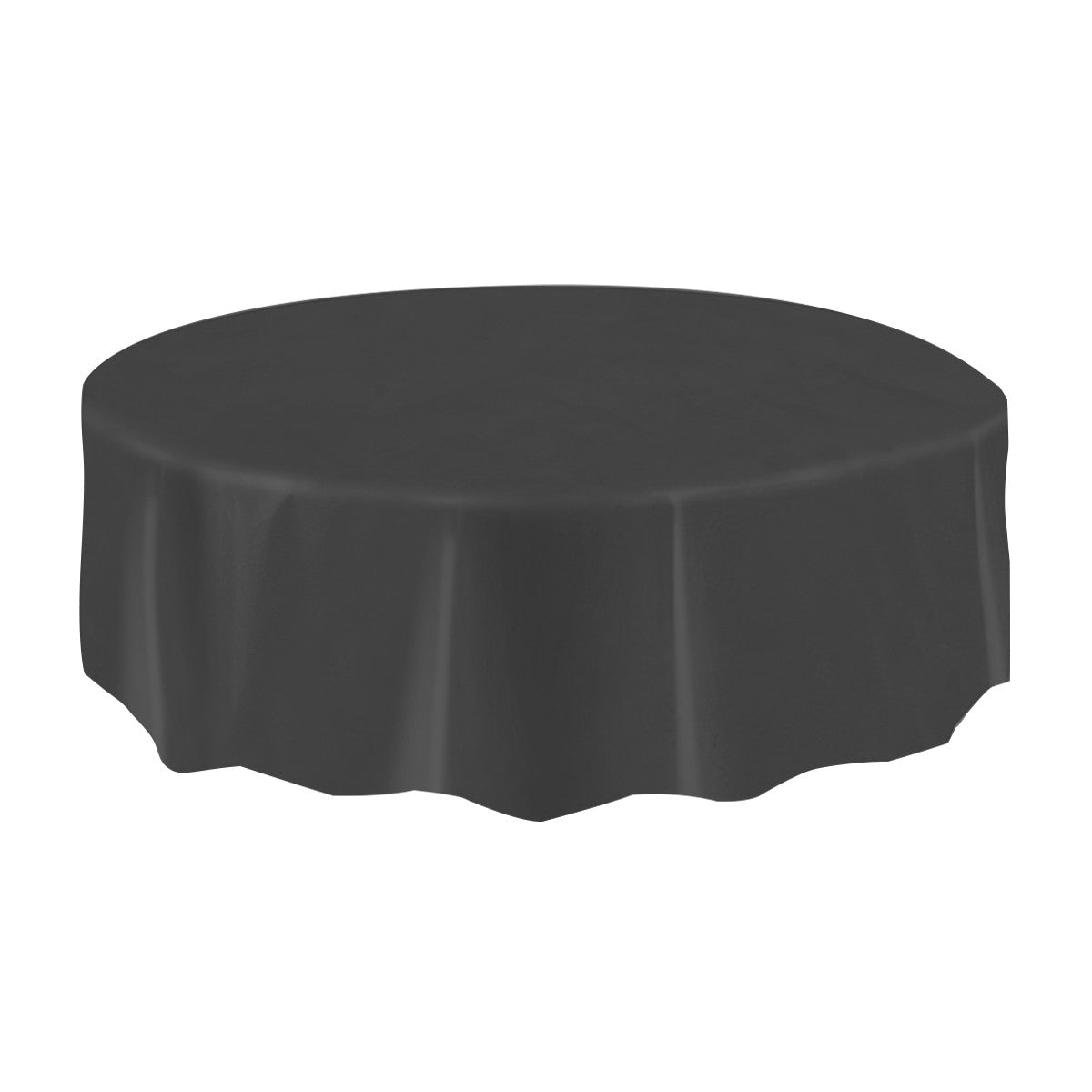 Allgala Table Cover 12-PK Premium Medium Duty Disposable 84" Round Plastic Tablecloth