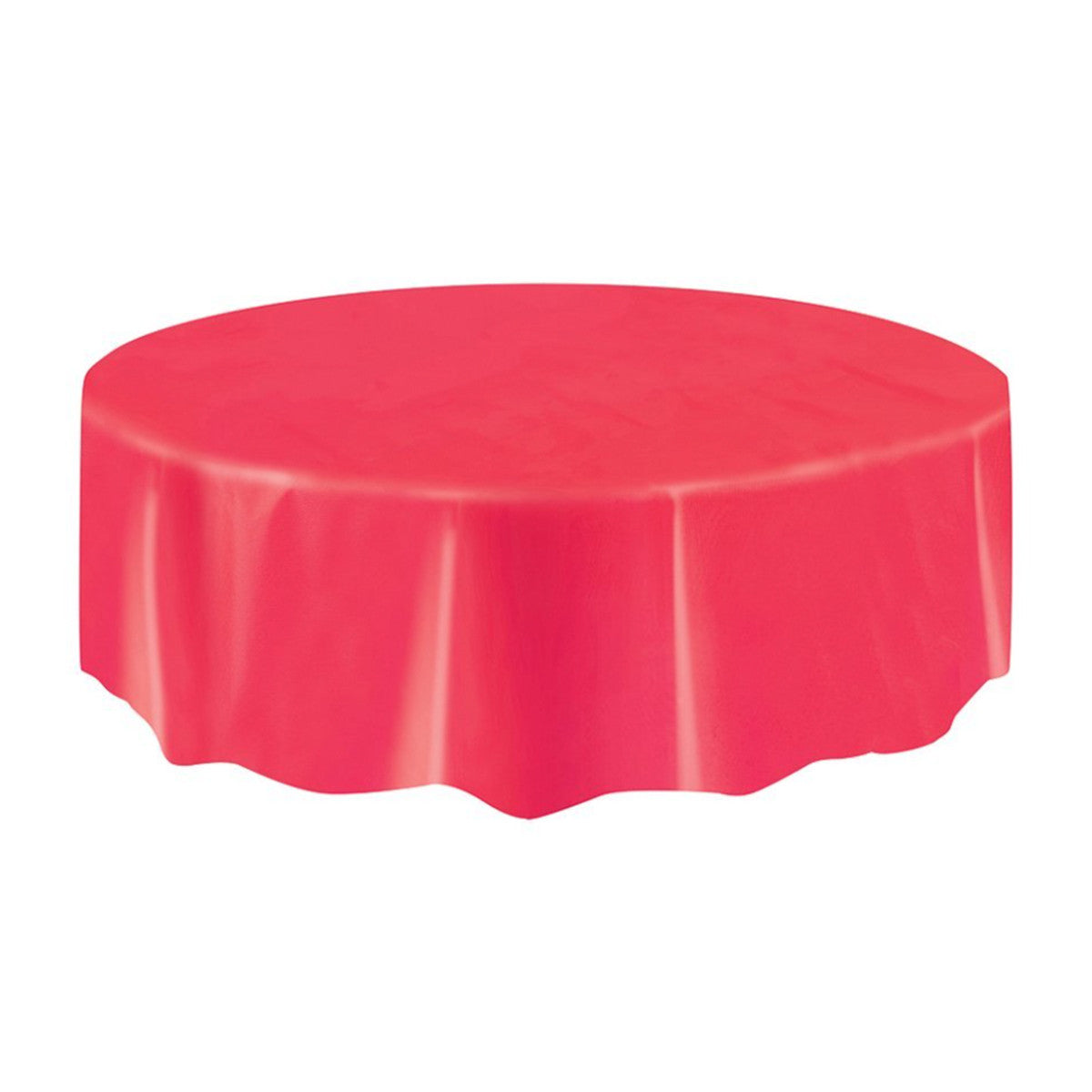 Allgala Table Cover 12-PK Premium Medium Duty Disposable 84" Round Plastic Tablecloth