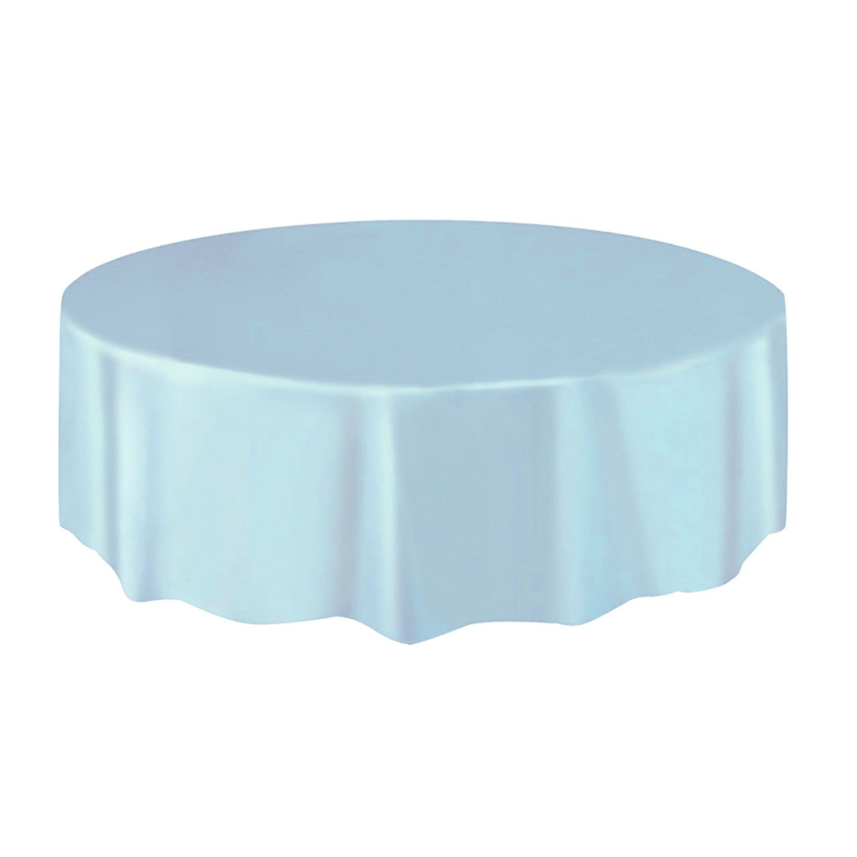 Allgala Table Cover 12-PK Premium Medium Duty Disposable 84" Round Plastic Tablecloth