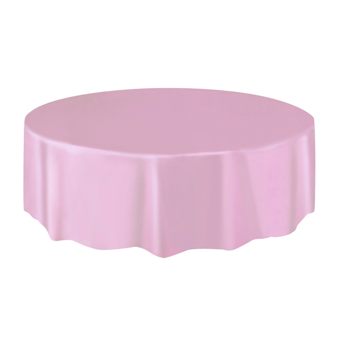 Allgala Table Cover 12-PK Premium Medium Duty Disposable 84" Round Plastic Tablecloth