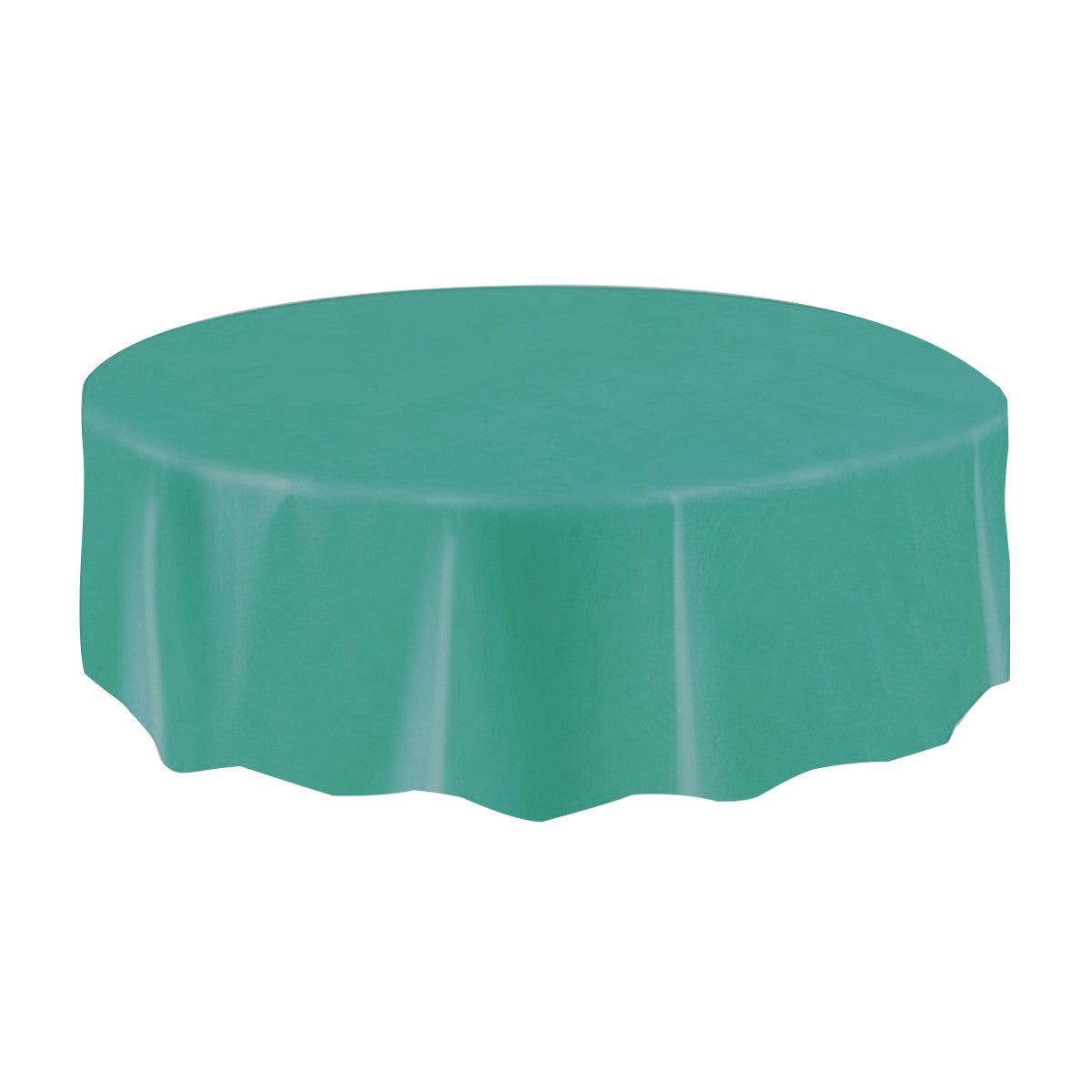 Allgala Table Cover 12-PK Premium Medium Duty Disposable 84" Round Plastic Tablecloth