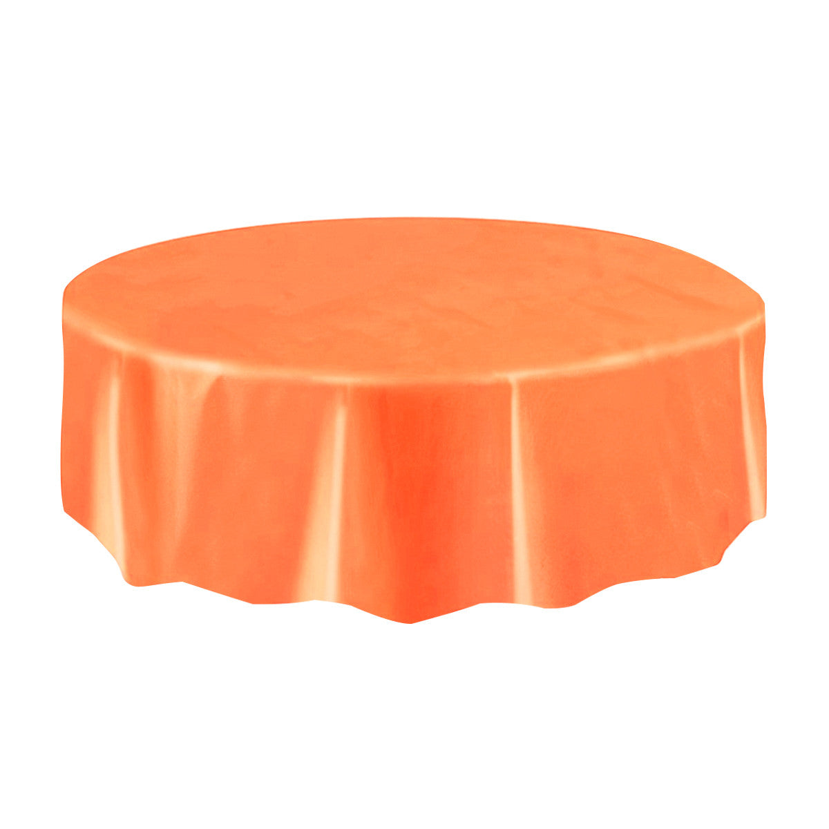 Allgala Table Cover 12-PK Premium Medium Duty Disposable 84" Round Plastic Tablecloth