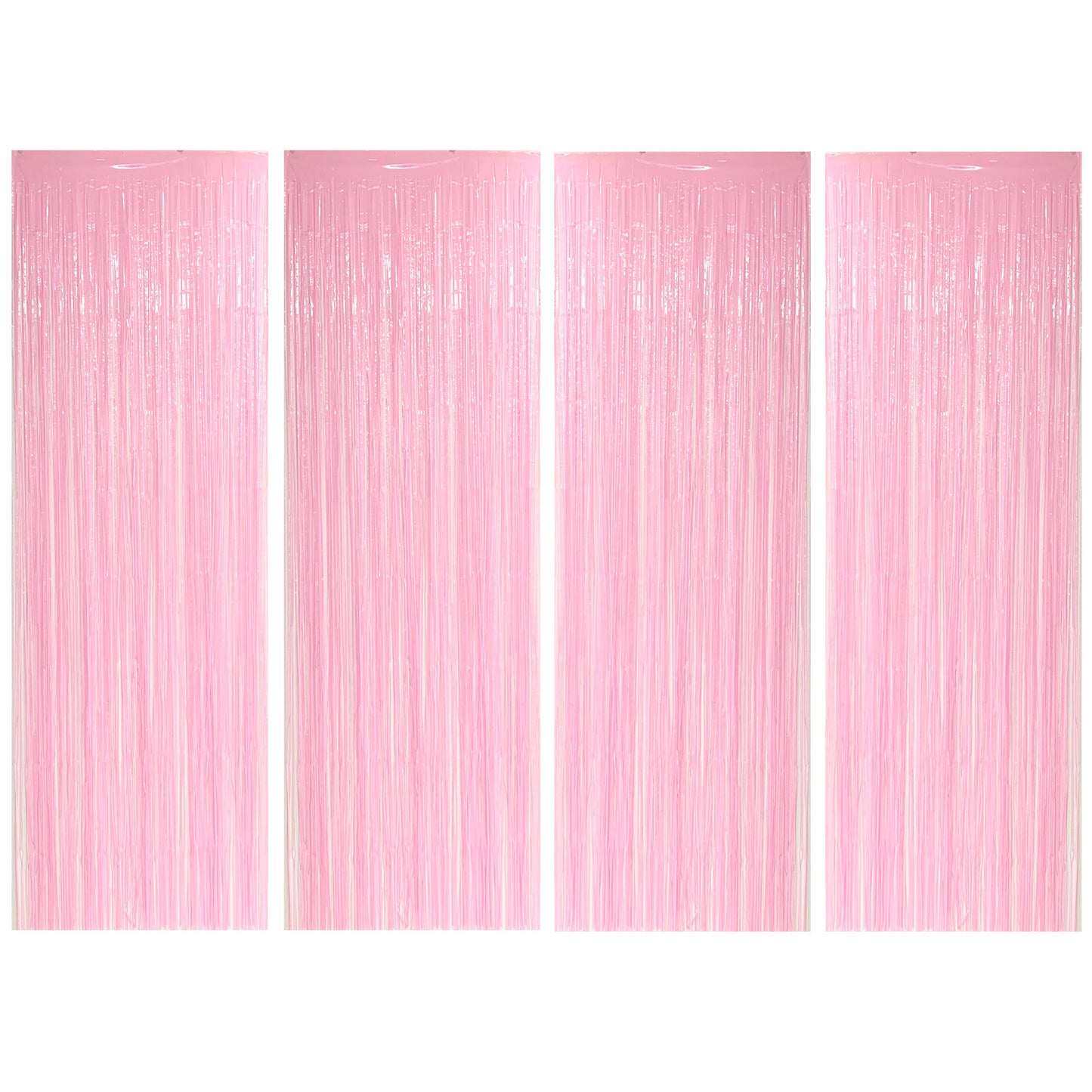 Allgala Back Drop 4PK (3x1 M) 9.7FT x 3.2FT Metalic Tinsel Party Photo Backdrop Curtains Door Fringe