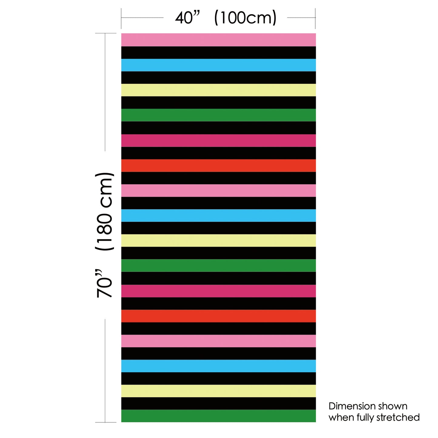 Allgala Oversize 40"x70" Microfiber Beach Towel, Stripe-BT81102