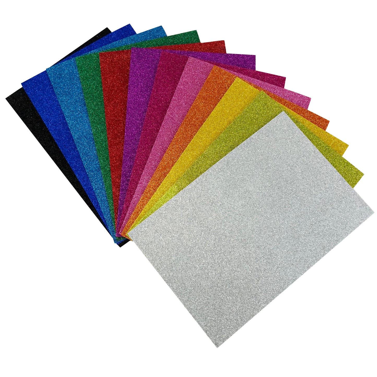 Allgala Foam Sheet 12 Pack Glitter EVA Foam Paper 8" x 12" Sheets for Kids Art Project, Cosplay Costume, Arts and Crafts