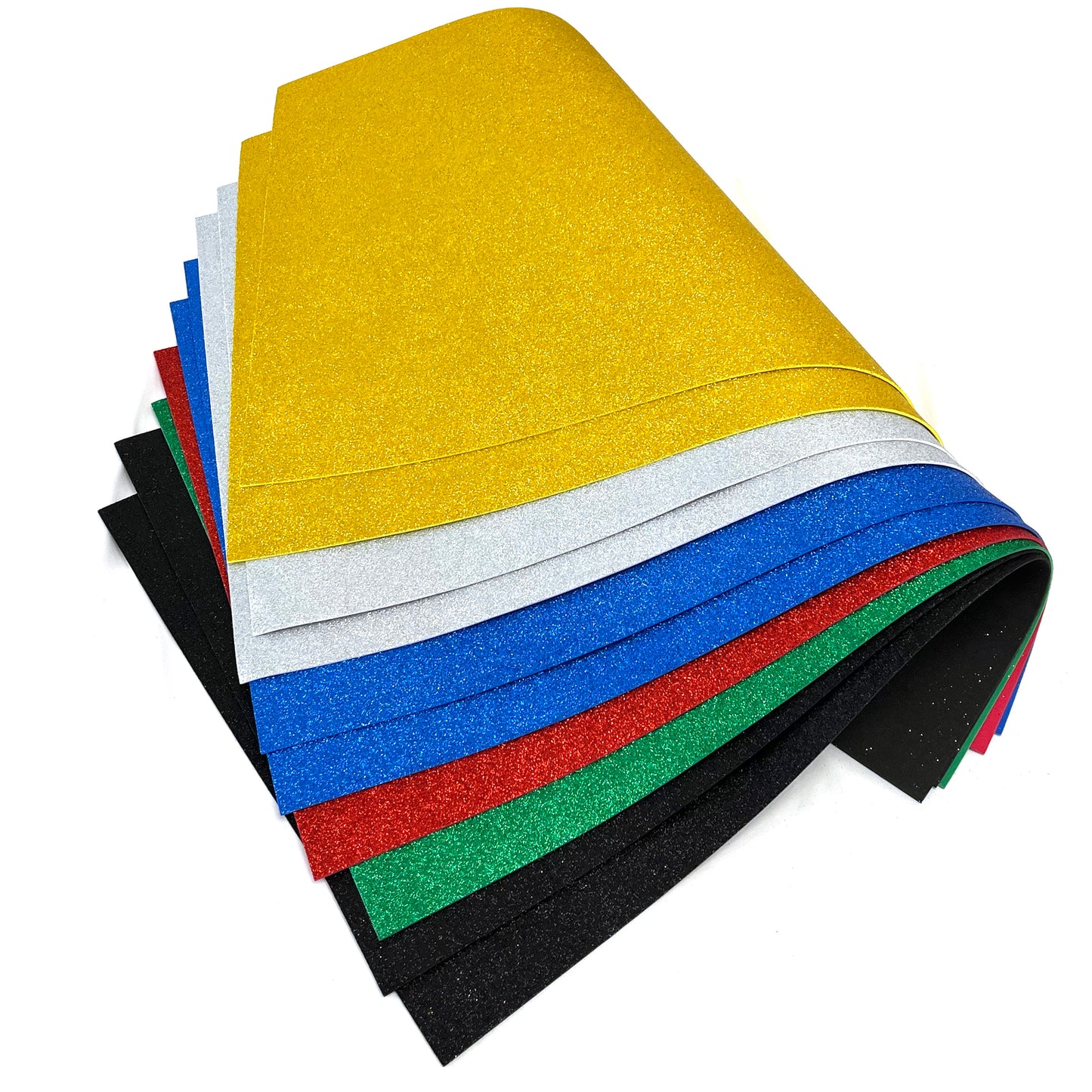 Allgala Foam Sheet 12 Pack JumboL 16"x24" Glitter EVA Foam Paper Sheets for Kids Art Project, Cosplay Costume, Arts and Crafts