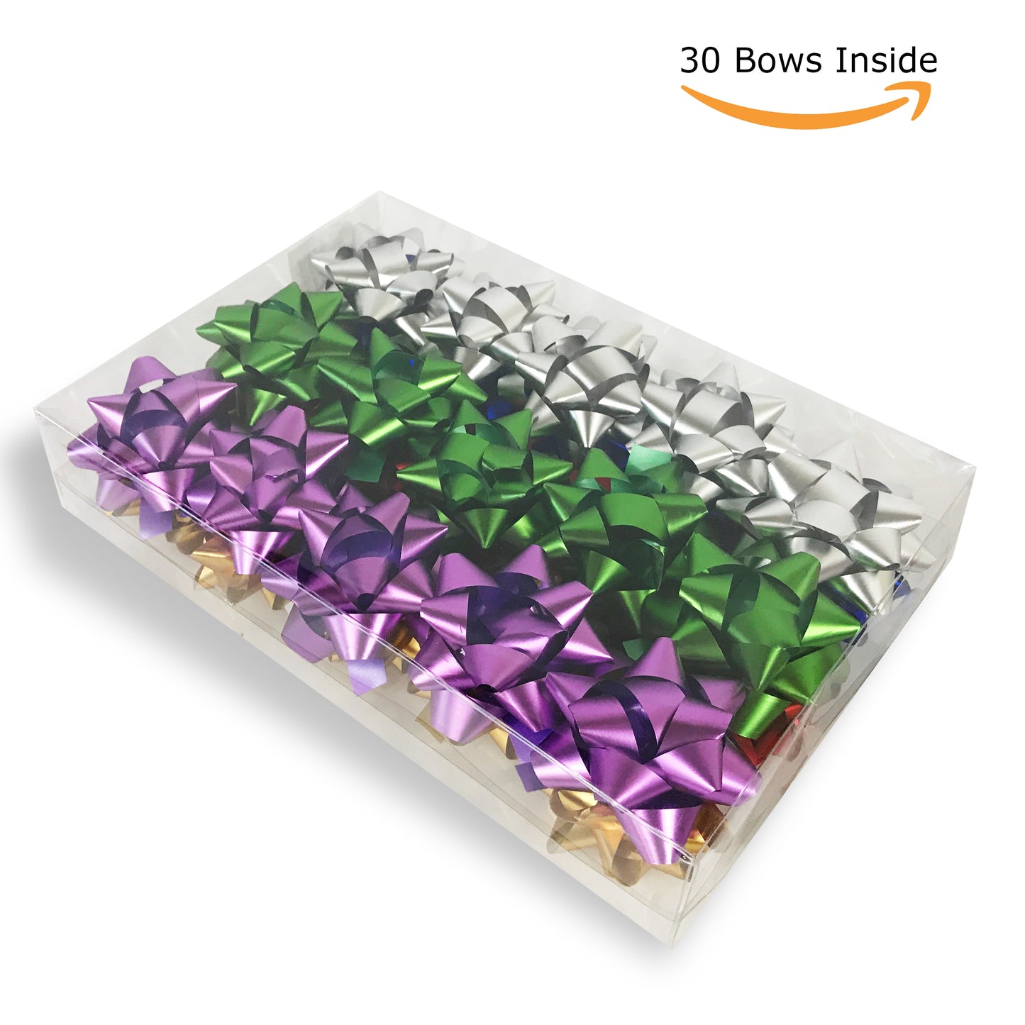 Allgala 30-pc Christmas Gift Wrapping Bows 6-Color Assorted