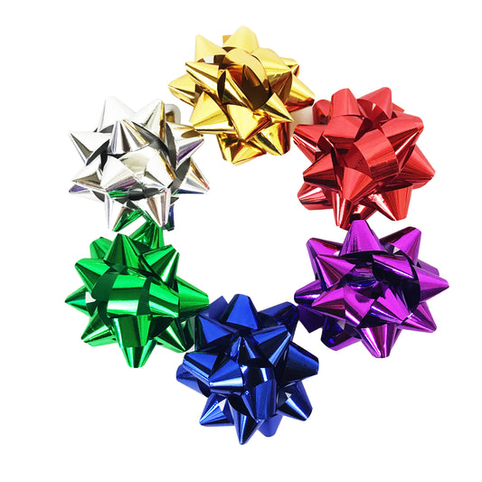 Allgala 30-pc Christmas Gift Wrapping Bows 6-Color Assorted