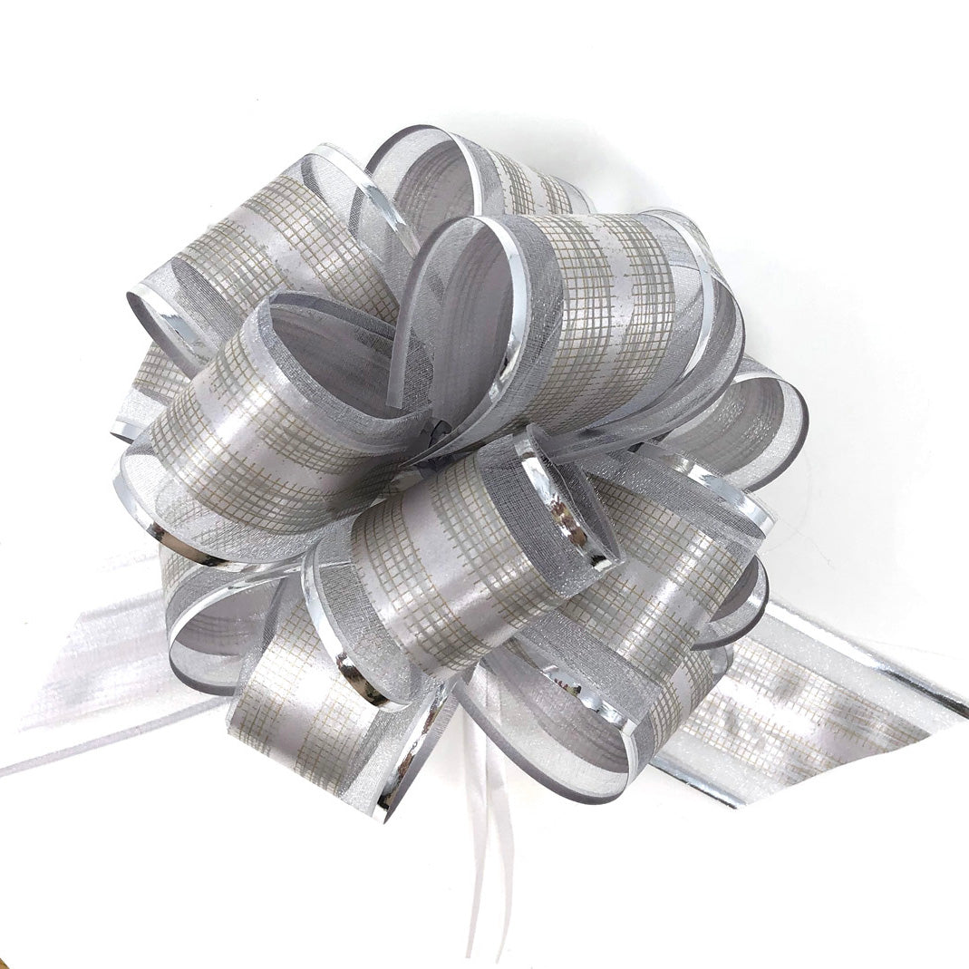 Allgala Pull Bows 12 Pack 6" Large Everyday Gift Wrap Wedding Deco Pull Flower Bows