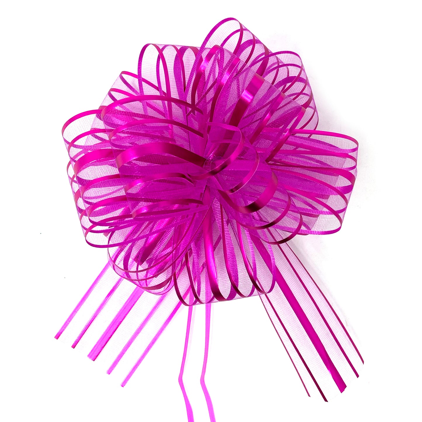 Allgala Pull Bows 12 Pack 6" Large Everyday Gift Wrap Wedding Deco Pull Flower Bows
