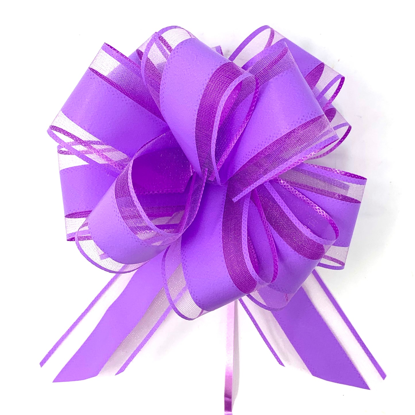 Allgala Pull Bows 12 Pack 6" Large Everyday Gift Wrap Wedding Deco Pull Flower Bows