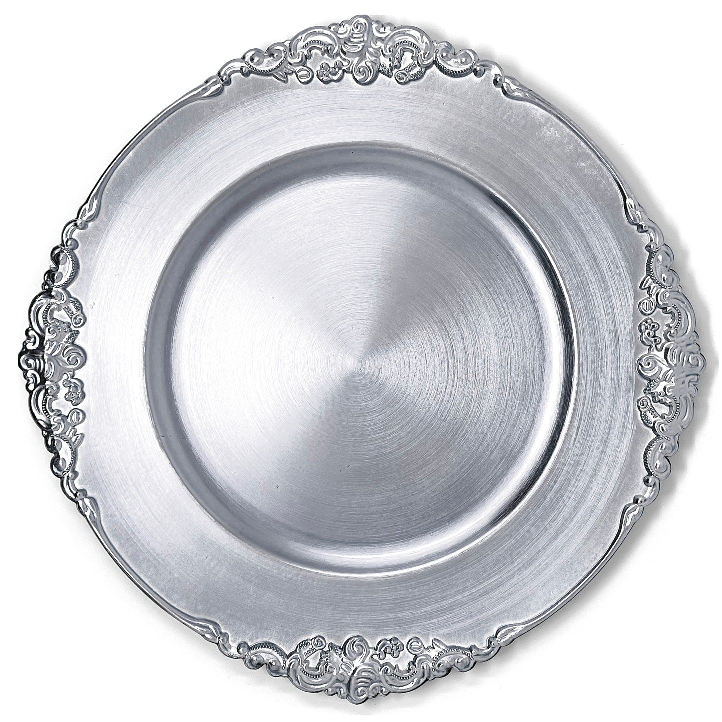 Allgala Charger Plates 13-Inch 6-Pack Heavy Quality Round Charger Plates-Floral