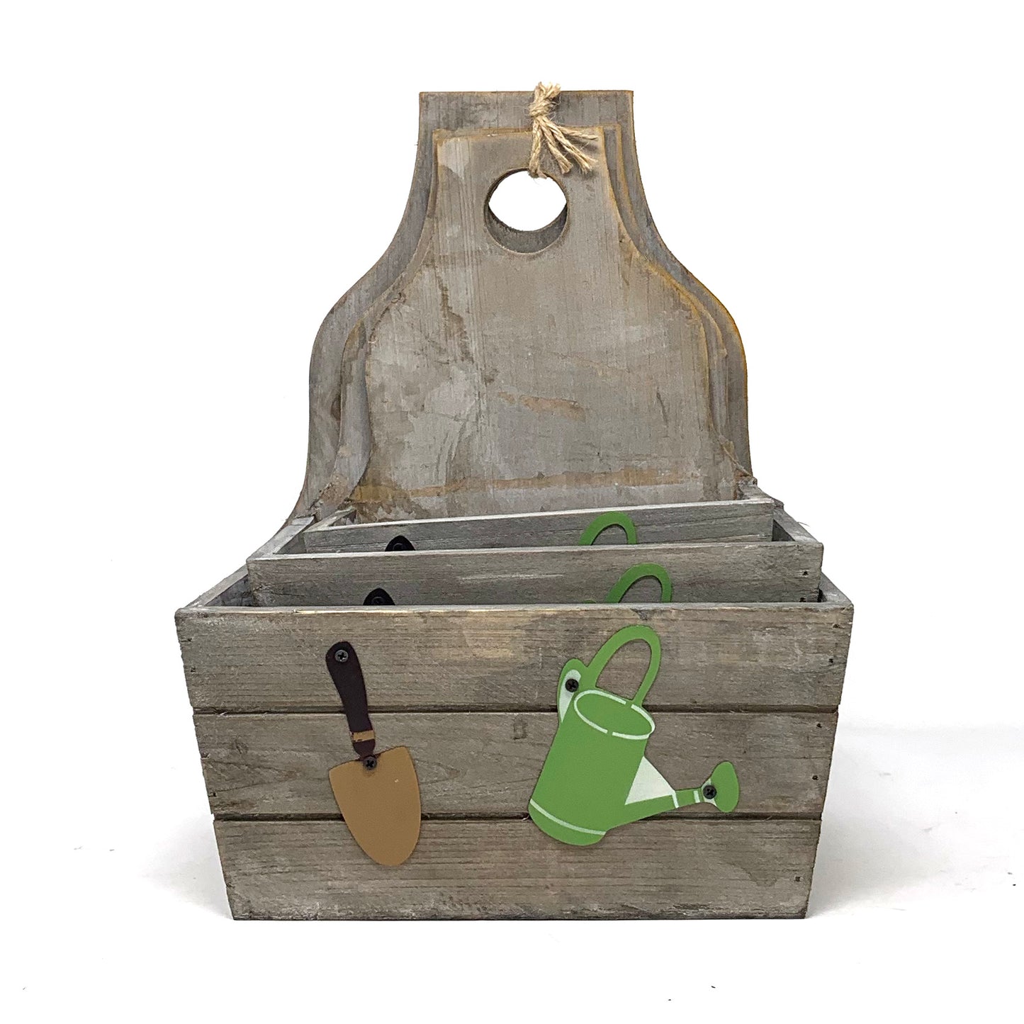 Allgala Planter Pot 3-PC Set Wooden Hanging Boxes Planter Trough for Flower/Storage/Display Boxes