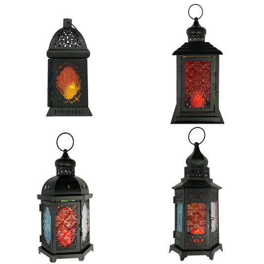 Allgala Glass Moroccan Candle Lantern
