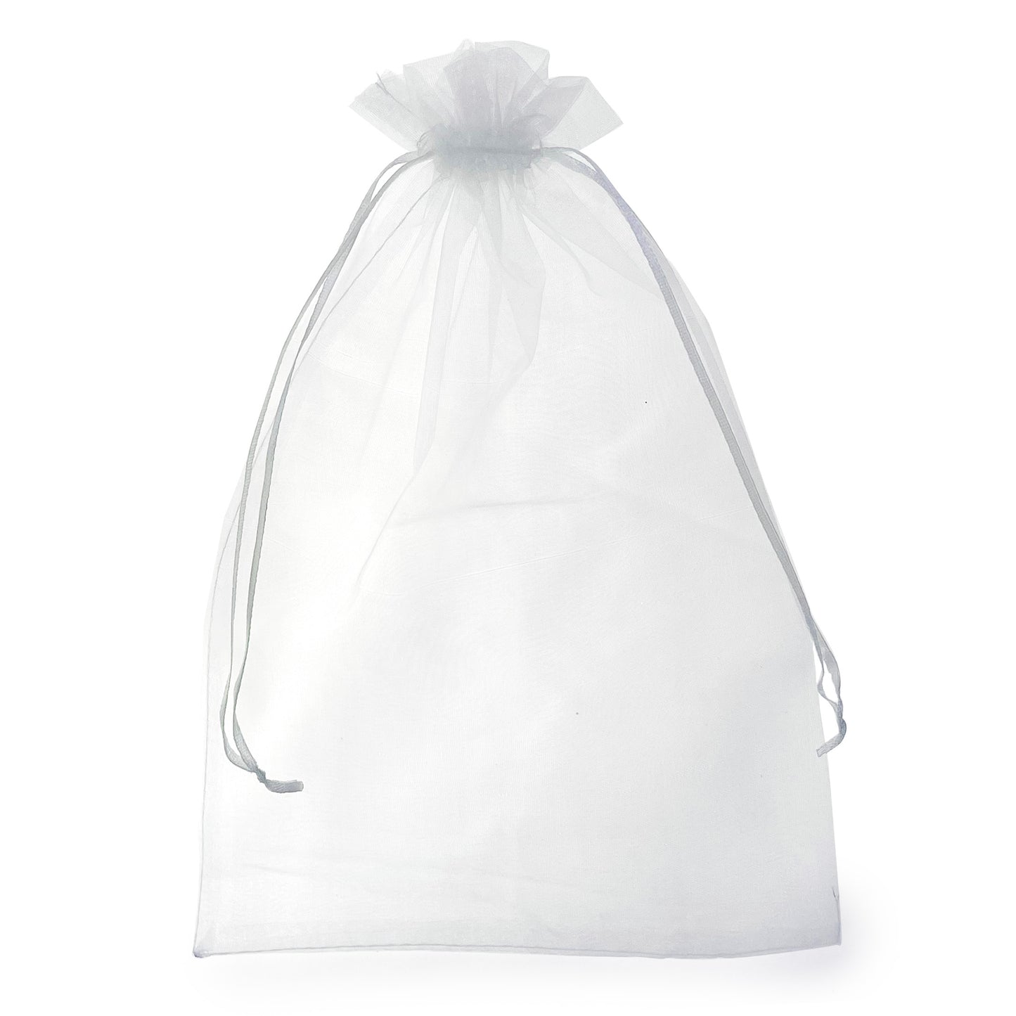 Allgala Organza Bags 100 Count Organza Sheer Gift Party Favor Bags with Drawstring-8x12 Inch