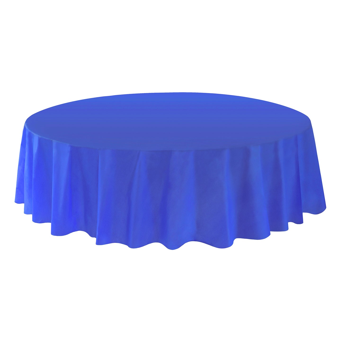 Allgala Table Cover 6-PK Premium Medium Duty Disposable 84" Round Plastic Tablecloth (Various Color Available)