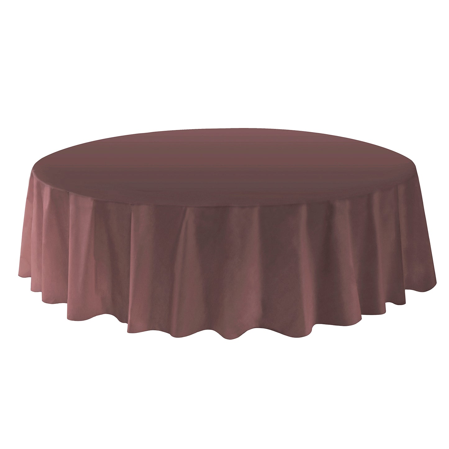 Allgala Table Cover 6-PK Premium Medium Duty Disposable 84" Round Plastic Tablecloth (Various Color Available)