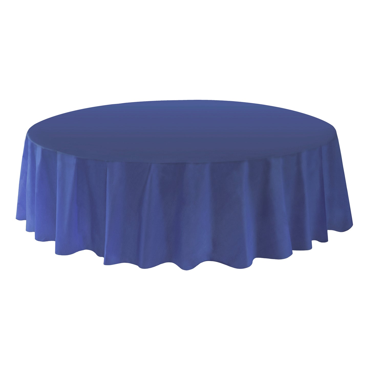 Allgala Table Cover 6-PK Premium Medium Duty Disposable 84" Round Plastic Tablecloth (Various Color Available)