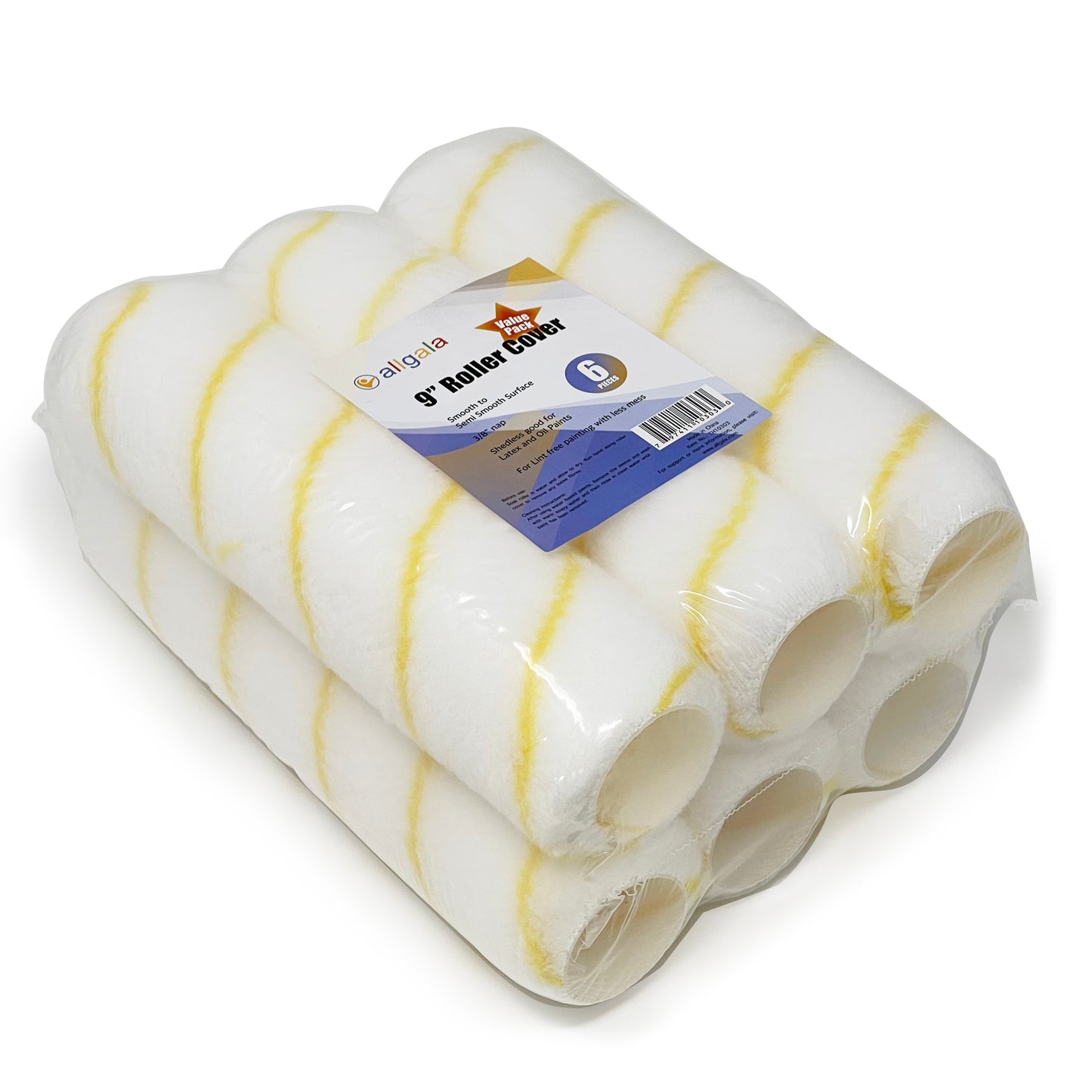 Allgala Paint Roller 9 Inch Shedless Painter Roller Covers