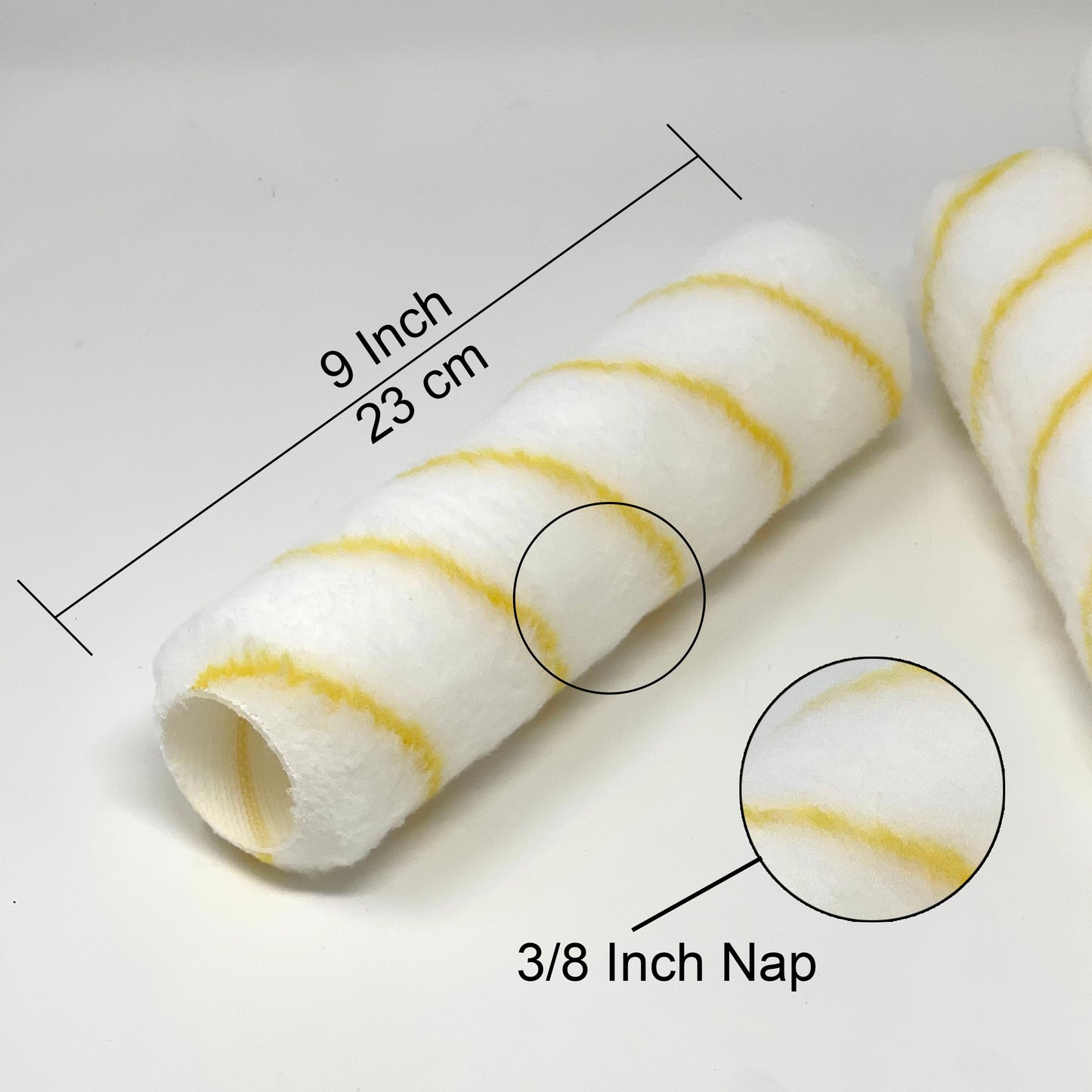 Allgala Paint Roller 6-Piece 9 Inch Shedless Lint Free Paint Roller Cover with Roller Frame - TH10305