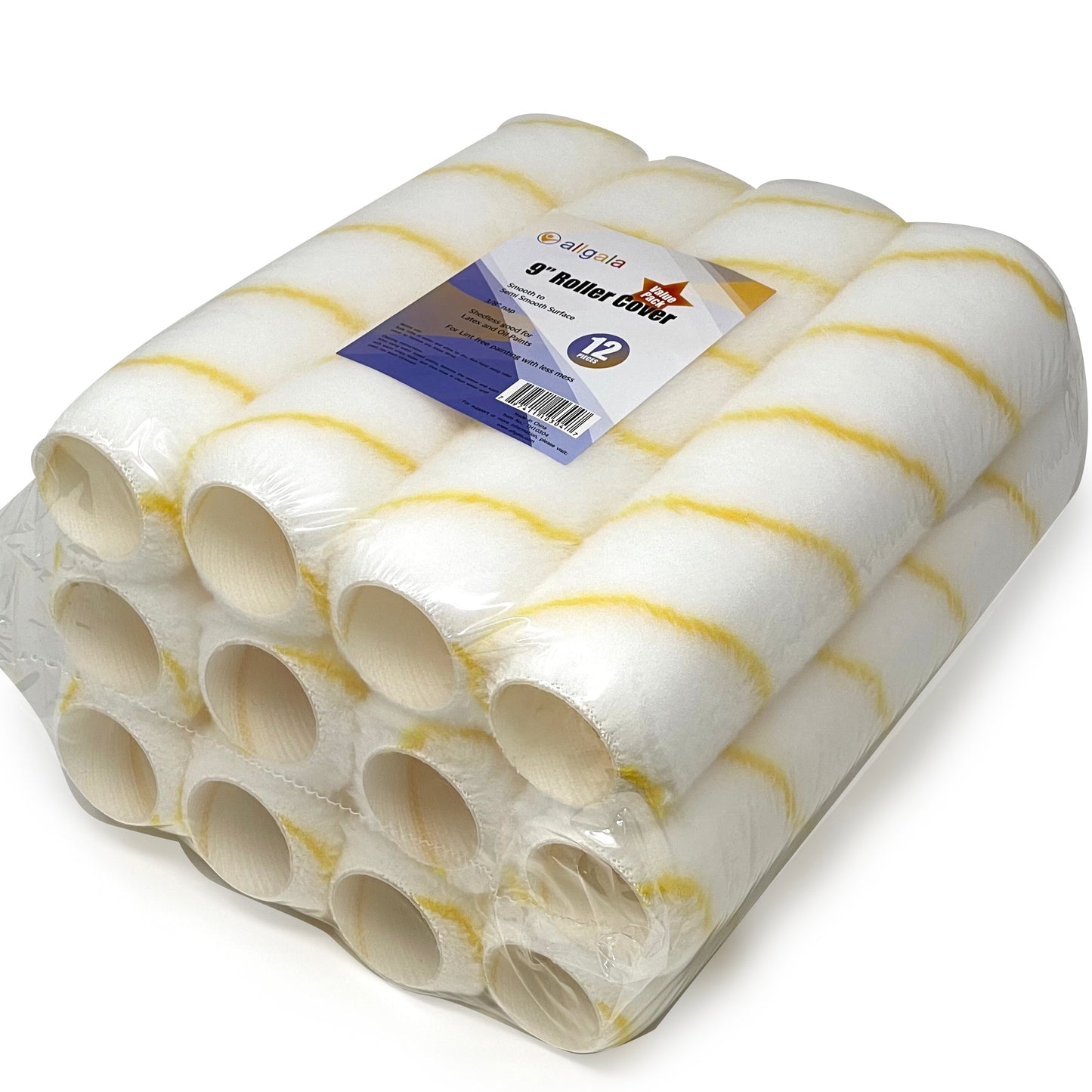 Allgala Paint Roller 9 Inch Shedless Painter Roller Covers