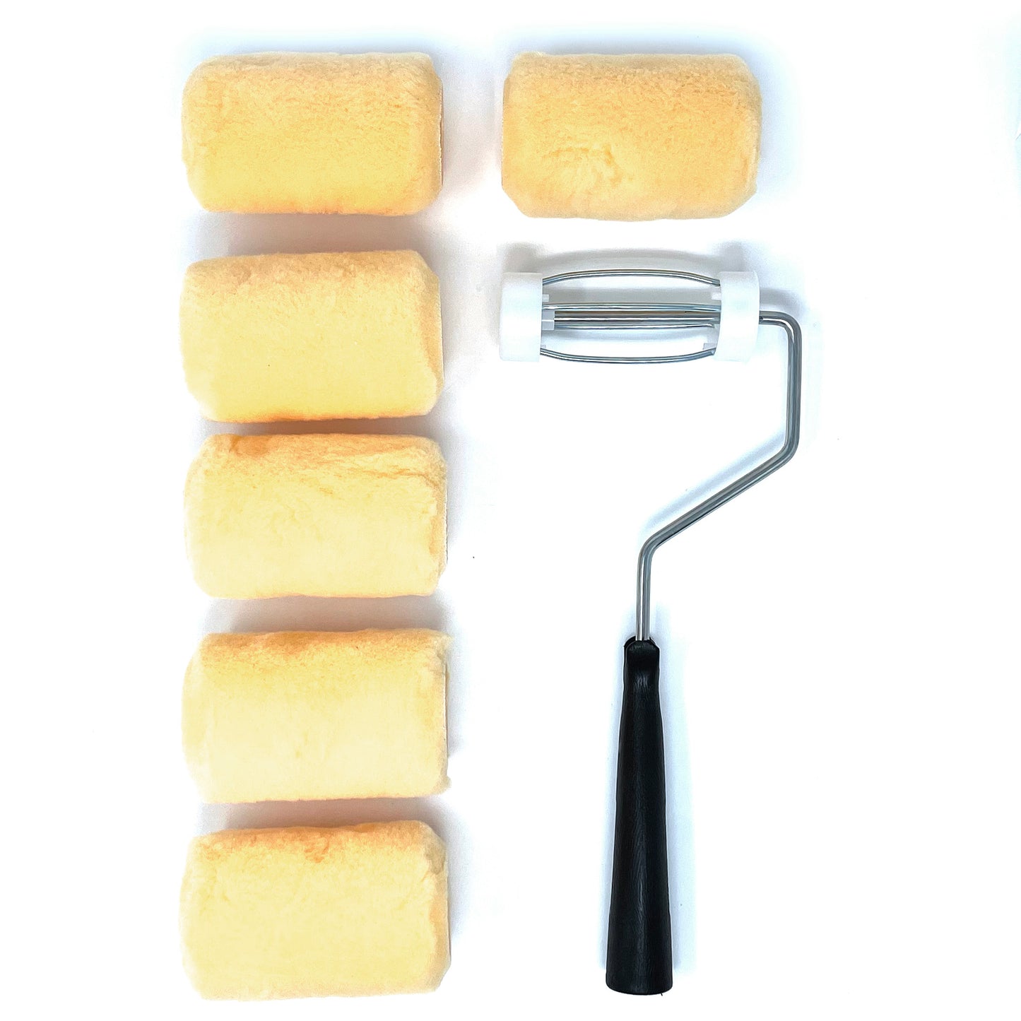 Allgala Paint Roller 4 Inch Shed-less Lint-free Roller Covers (Optional Roller Frame)