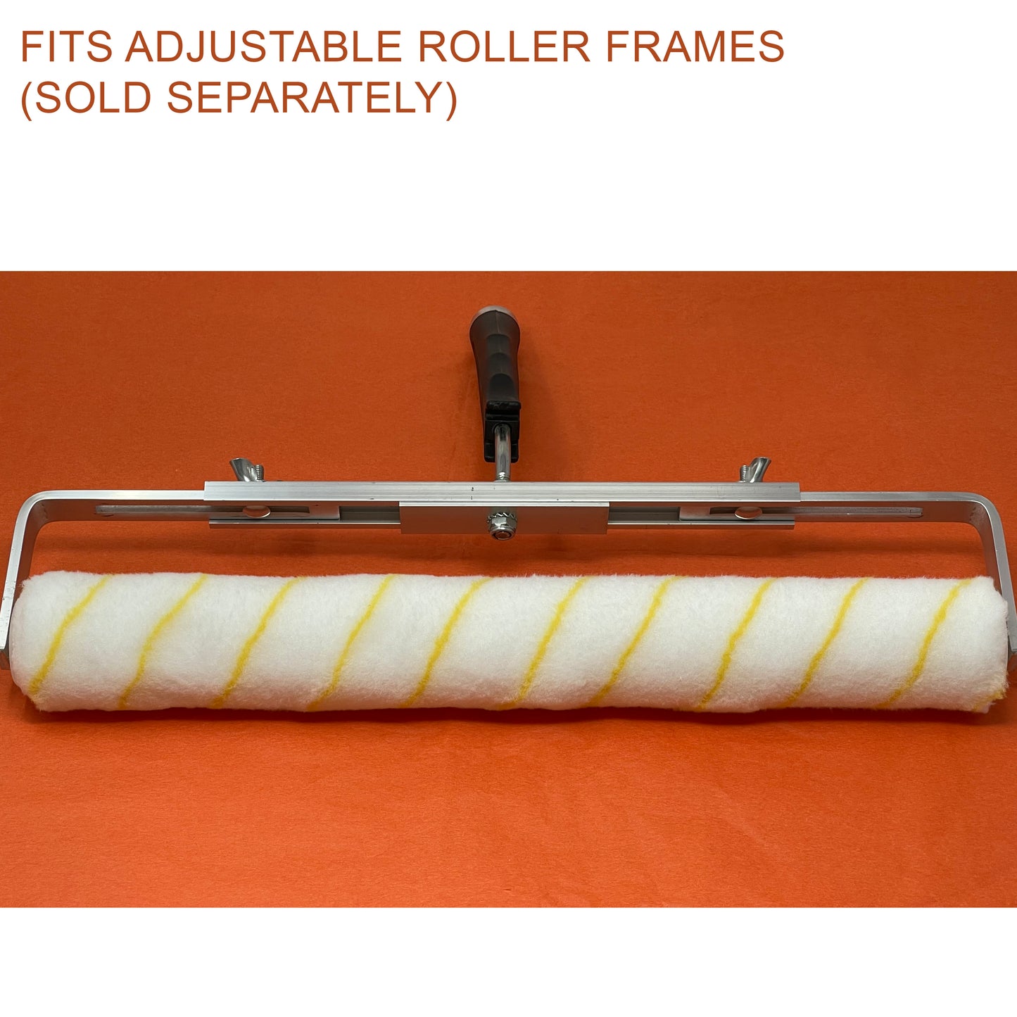 Allgala Paint Roller 18 Inch Shedless Lint Free Paint Roller Covers with End Caps