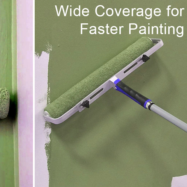 Allgala Paint Roller 18 Inch Shedless Lint Free Paint Roller Covers with End Caps