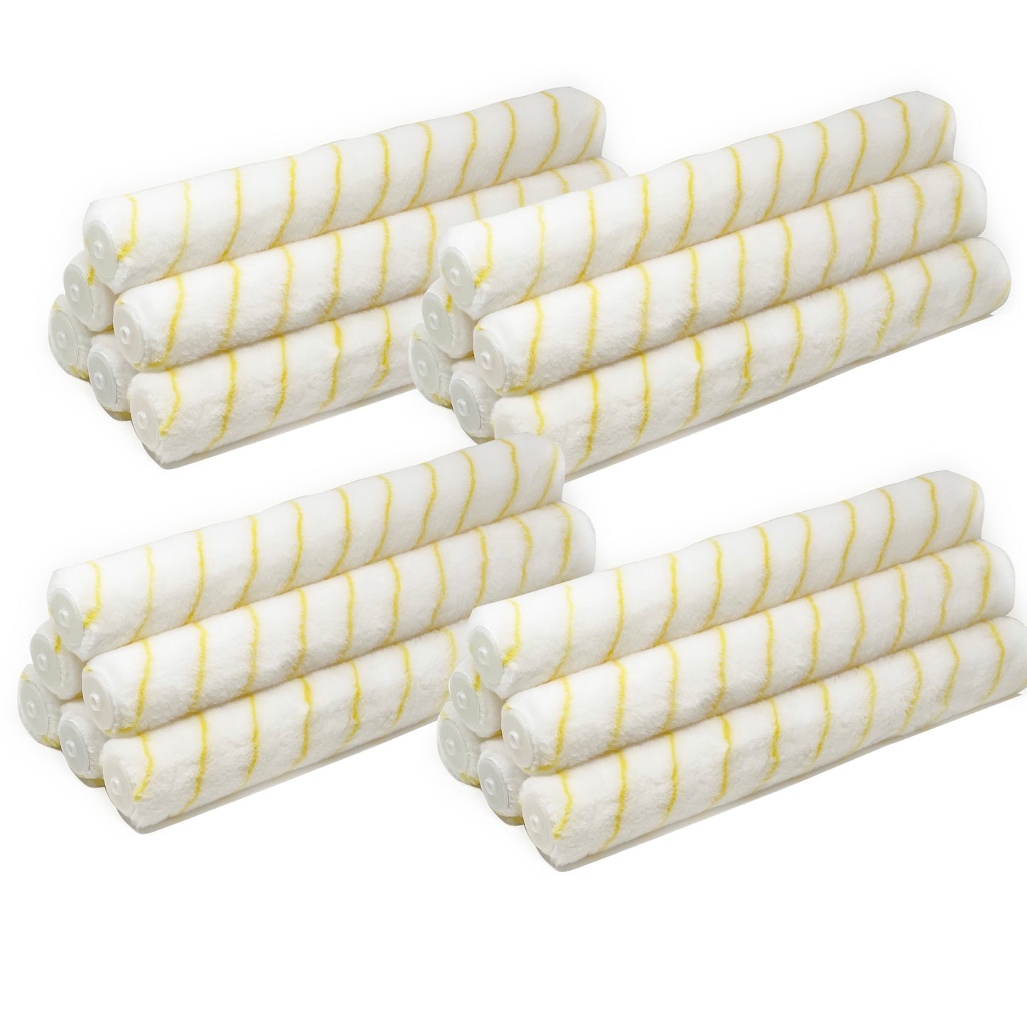 Allgala Paint Roller 18 Inch Shedless Lint Free Paint Roller Covers with End Caps
