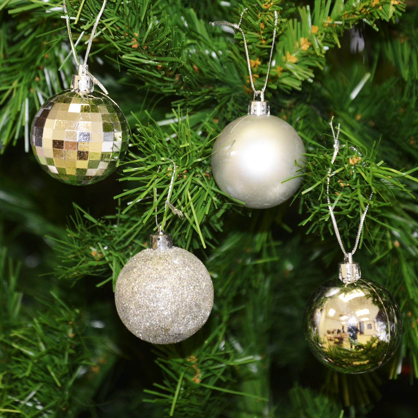 Allgala Christmas Ornament Balls - 36PK 2 Inch (5CM) for Xmas Tree-4 Style