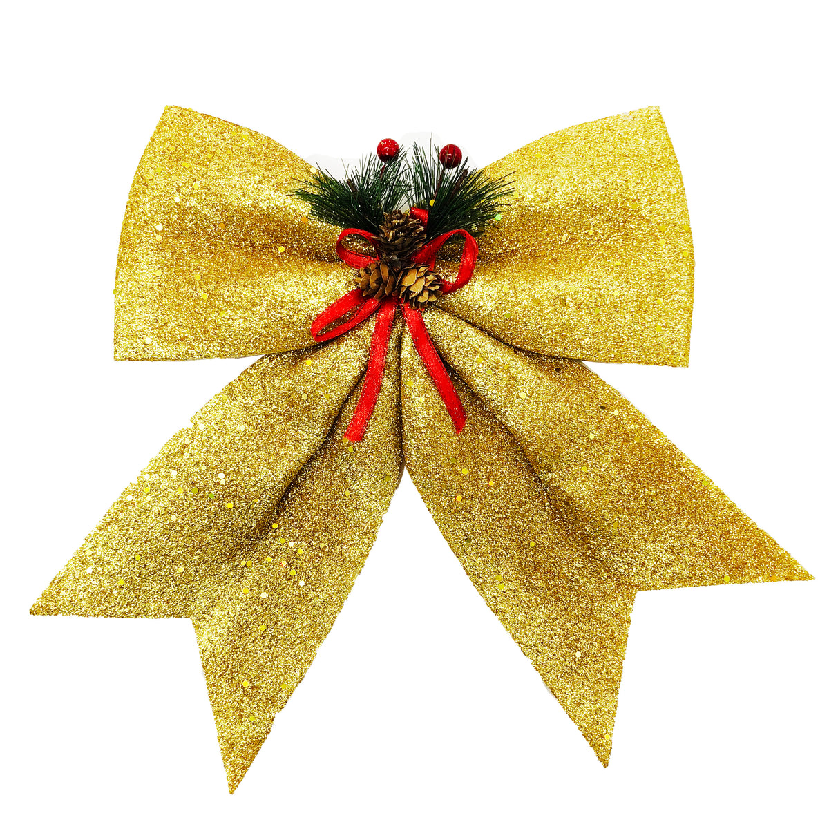 Allgala Christmas Decorative Bows for Wreaths, Garlands & Christmas Trees – Gold