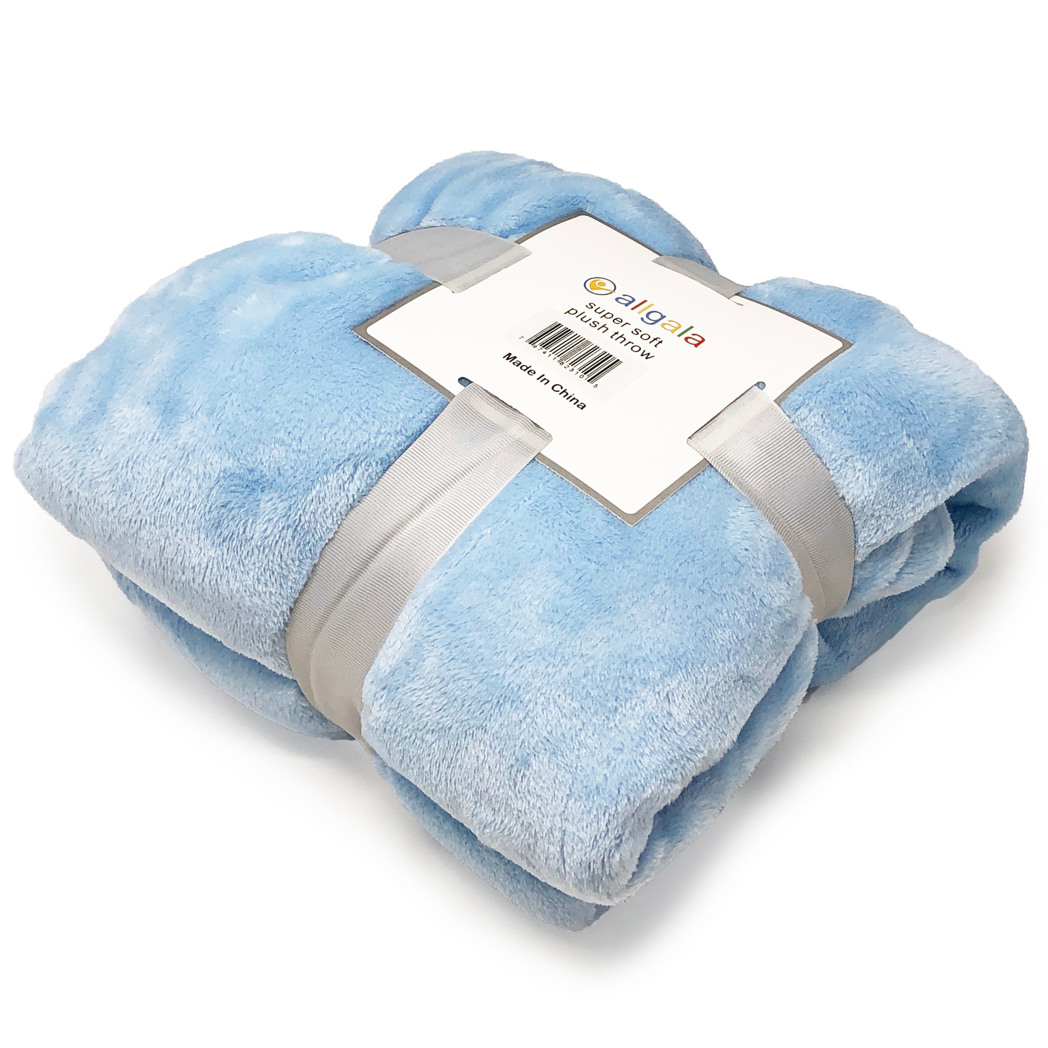 Soft blue throw hot sale