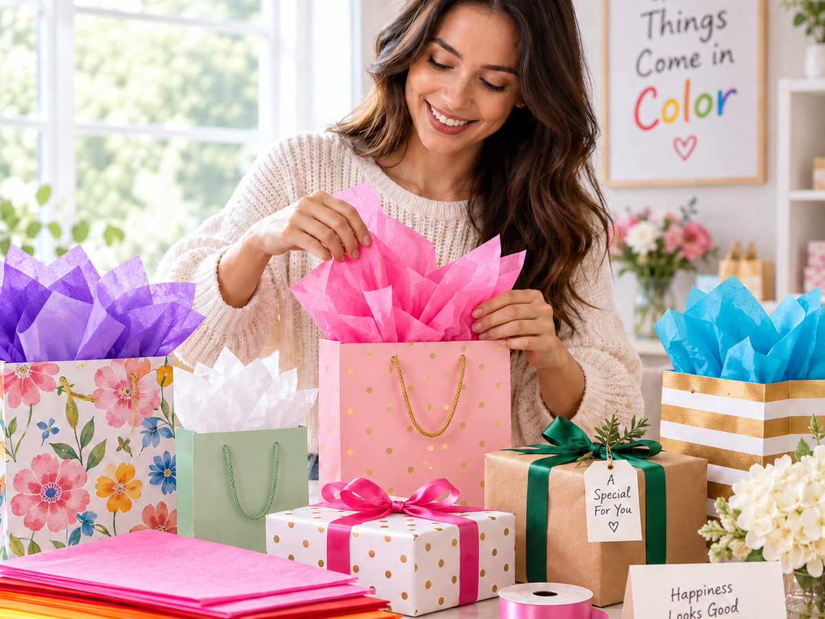 Allgala Peach Tissue Paper, 20 x 26 in – Gift Wrapping & Crafts