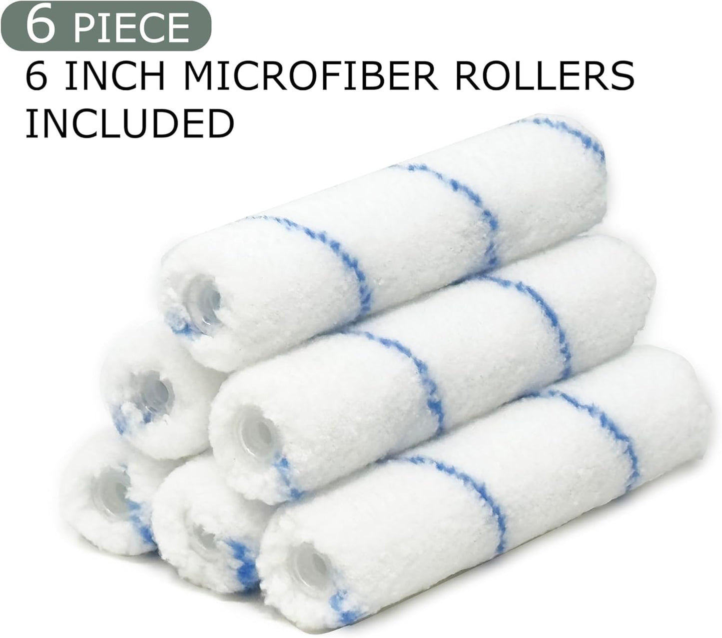 Allgala Paint Roller 6" Mini 3/8" Nap Shedless Microfiber Paint Roller Cover - TH10380