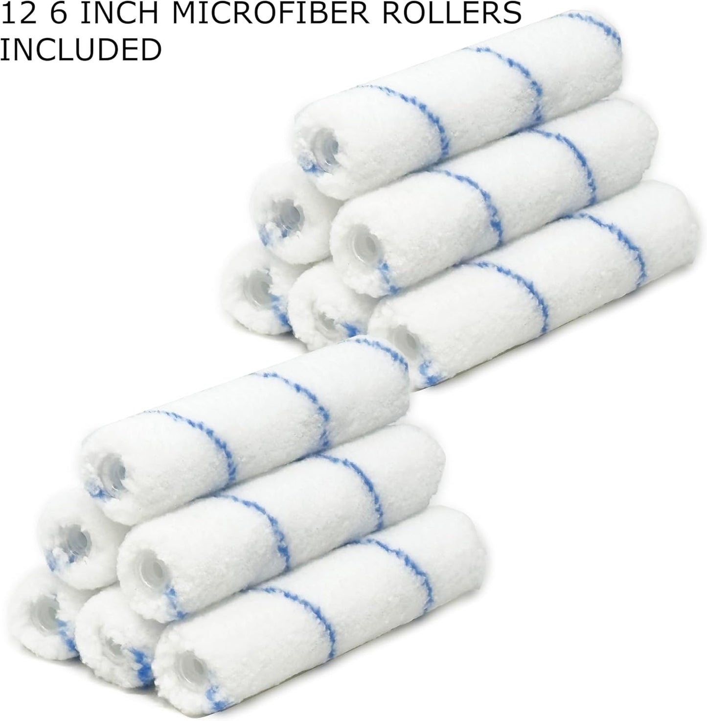 Allgala Paint Roller 6" Mini 3/8" Nap Shedless Microfiber Paint Roller Cover - TH10380