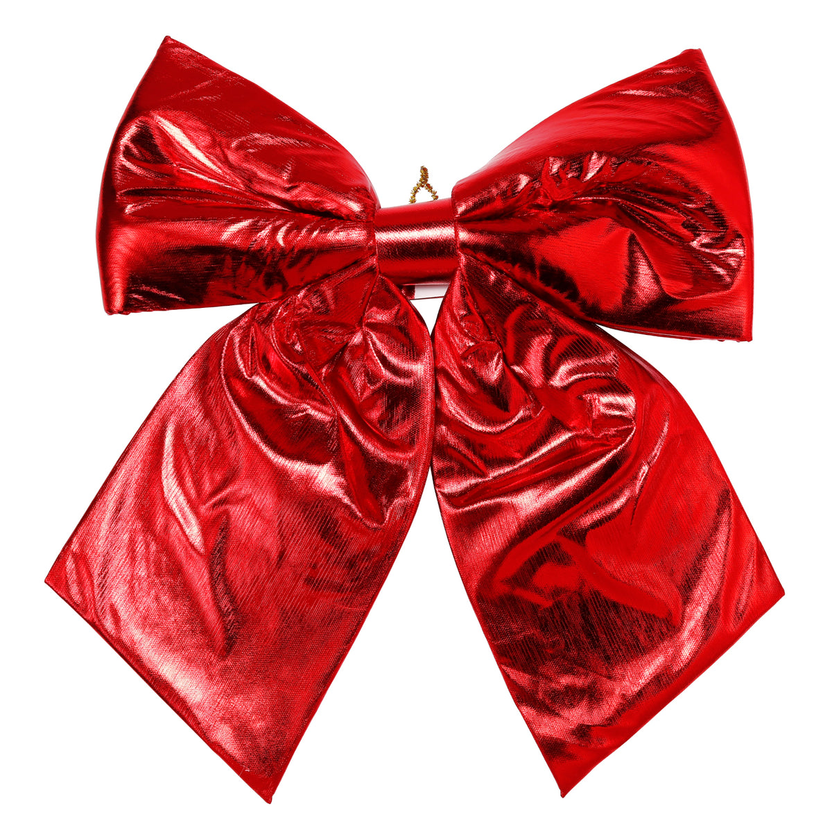 Allgala Red Metallic Foil Christmas Bows – 6 Pack