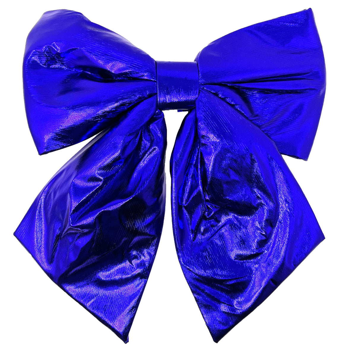 Allgala Royal Blue Metallic Foil Christmas Bows – 6 Pack