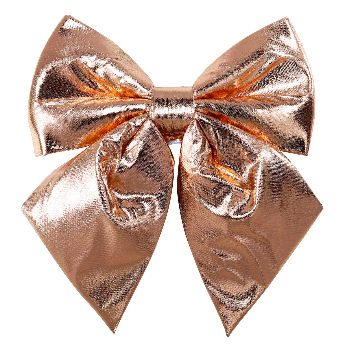 Allgala Rose Gold Metallic Foil Christmas Bows – 6 Pack