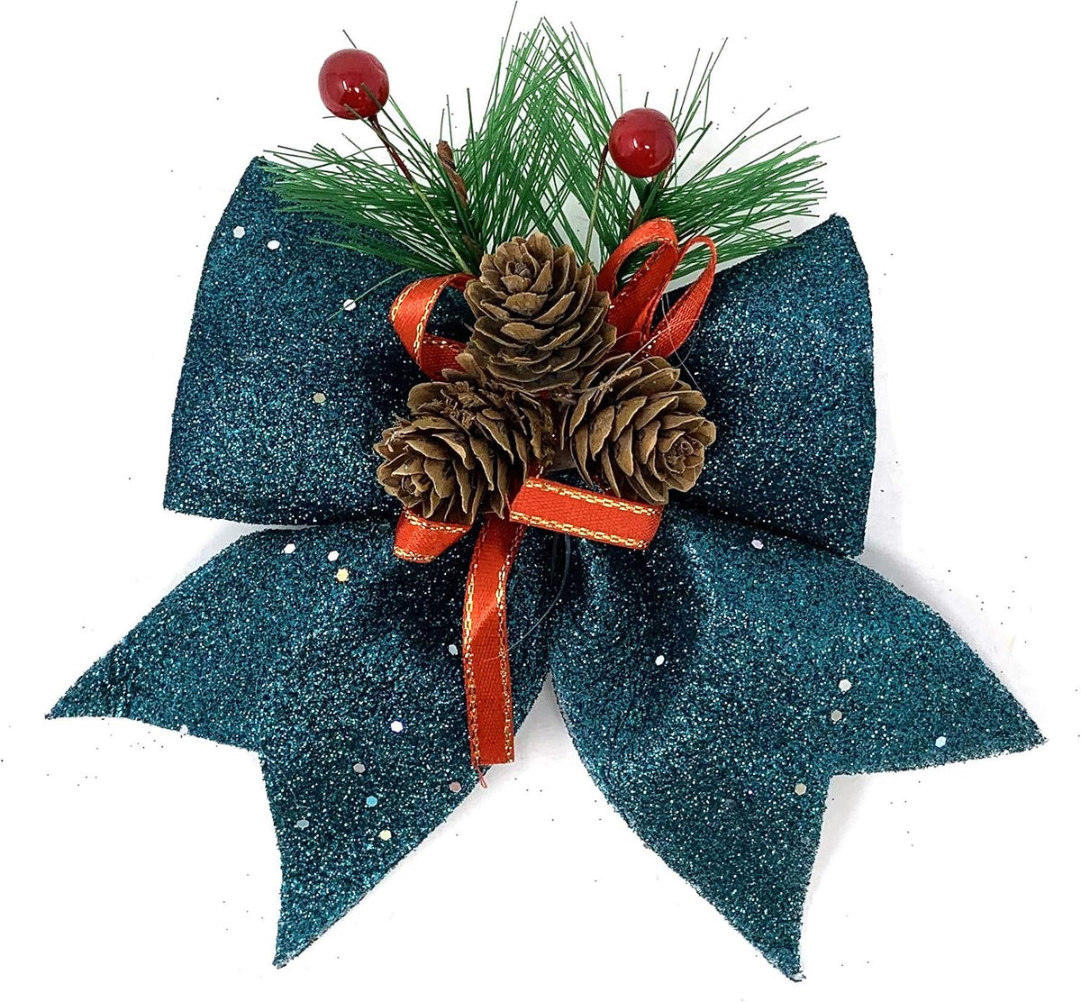 Allgala Christmas Decorative Bows for Wreaths, Garlands & Christmas Trees – Dark Green